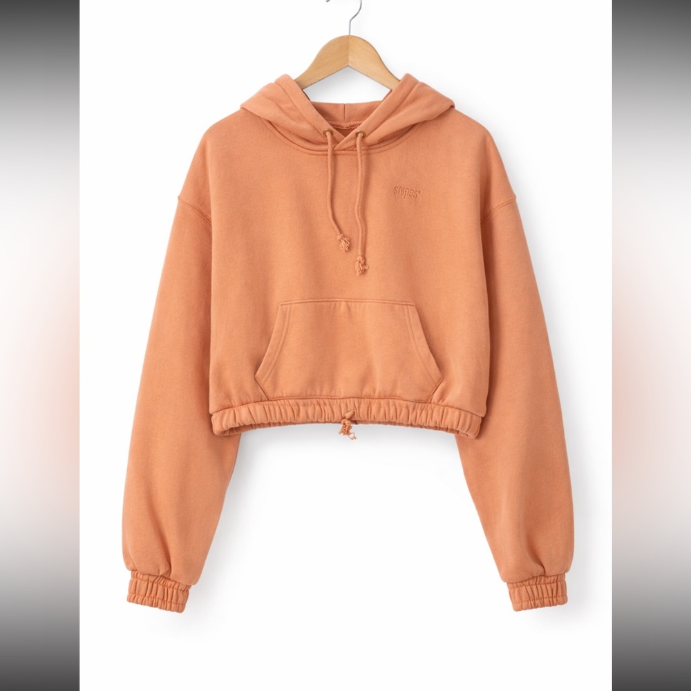 Snipes Cozy NEW Apricot Cropped Hoodie for Women size L